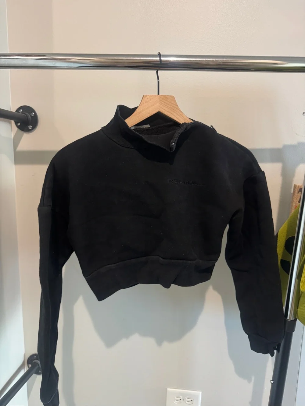 lululemon athletica cropped oversized scuba Black Full-Zip Hoodie